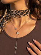 Leopard Chiffon Mini Scarf