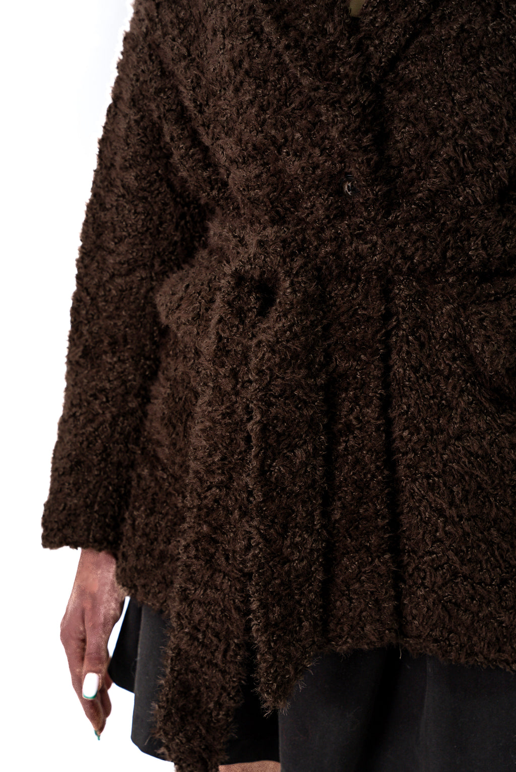 Oversized Fur Blazer with Belt