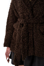 Oversized Fur Blazer with Belt