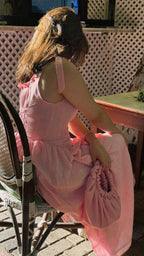 Linen-Blend Long Sundress