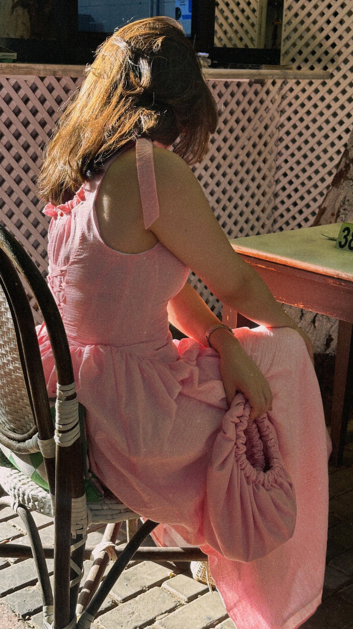 Linen-Blend Long Sundress