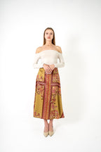 Paisley Midi Skirt