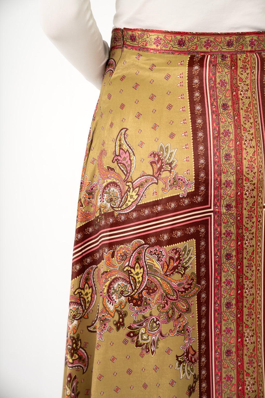 Paisley Midi Skirt