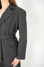 Oversized Wool Blazer with Belt