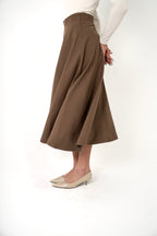 Wool Midi Skirt