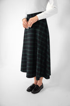 Plaid Midi Skirt