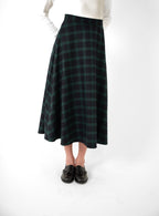 Plaid Midi Skirt