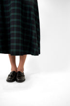 Plaid Midi Skirt