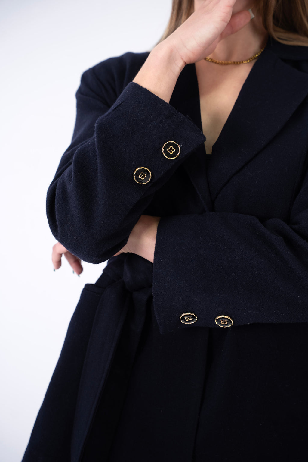 Oversized Cashmere Blazer with Belt