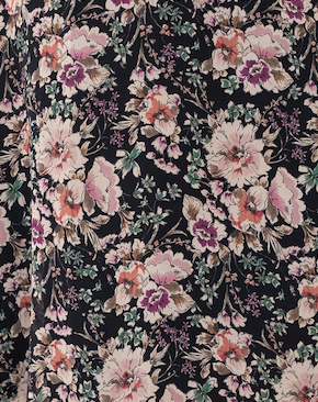 Floral Chiffon Mini Scarf