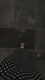 Polka Dot Crepe Dress